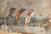 Alfred Sisley Regattas at Molesey painting